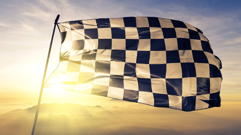 Bandera a cuadros F1